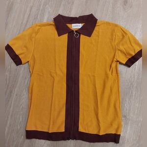 Unisex Zip Up Knit Top